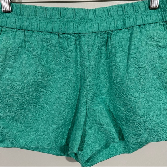 J. Crew size 4 elastic waistband sea green shorts - Picture 3 of 8
